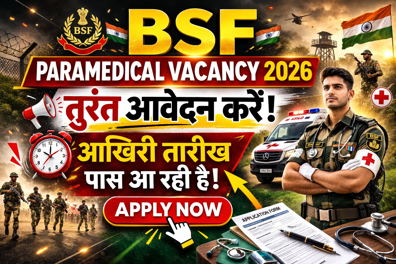 BSF Paramedical Vacancy 2026