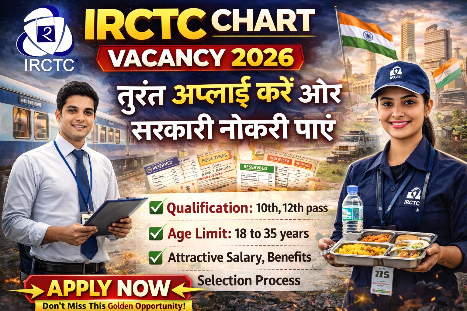 IRCTC Chart Vacancy 2026